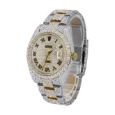 Rolex Stainless Steel 41mm 26 Carat Moissanite Watch
